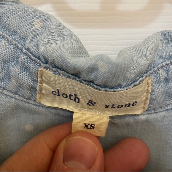 SOLD 💙 Cloth & Stone Chambray Dress - Picture 3 of 4